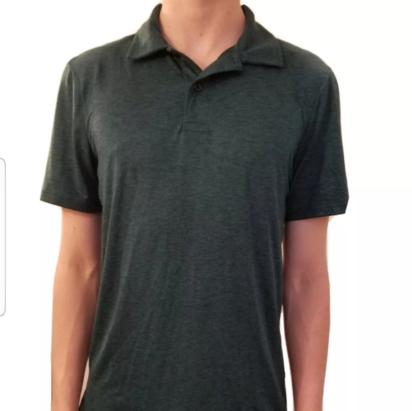 Mens NWT 32 degrees cool dark green polo shirt - Picture 1 of 6